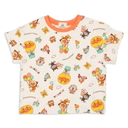 [ベビー]テーマパーク総柄Ｔシャツ　アンパンマン　アイボリー