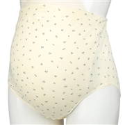 ショーツ　深ばき　小花柄　アイボリー