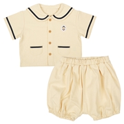 [乳児]セーラーシャツセットアップ　オフホワイト