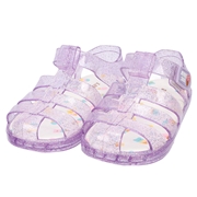 [14.0~17.0cm]クリアサンダル　パープル