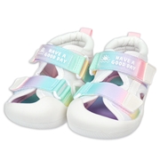 [12.5~14.0cm]テープサンダル　ホワイト