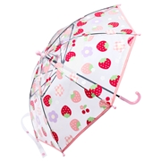 [35・40cm]ビニール傘　キュートストロベリー