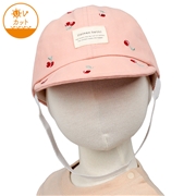 [48~54cm]キャップ　総柄刺繍　ピンク