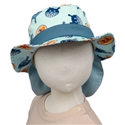 [48~52cm]日よけ付き帽子　アンパンマン　サックス