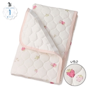 [ミニサイズ]ひんやり敷きパッド 綿冷感 いちご