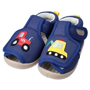 [12.0~14.0cm]ベビーサンダルワッペン　ネイビー