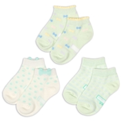 [キッズ]アンクルソックス3足組　リボンミント