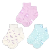 [キッズ]ショートソックス3足組　エンジェル