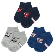 [ベビー]アンクルソックス3足組　緊急車両