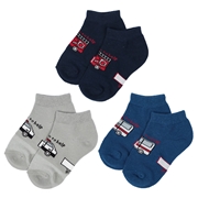 [キッズ]アンクルソックス3足組　緊急車両