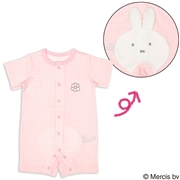 半袖プレオール　おしりミッフィー　ギンガム