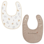 スタイ2枚組　くまのプーさん　総柄＆ワンポイント