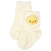 [ベビー]ぬいぐるみ付きソックス　ひよこ