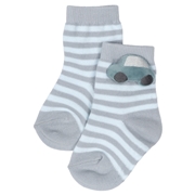 [ベビー]ぬいぐるみ付きソックス　くるま