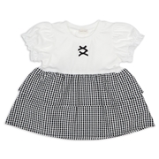 [キッズ]半袖チュニックティアード　オフホワイト