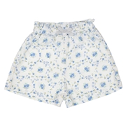[ベビー]ショートパンツ　花柄 ブルー