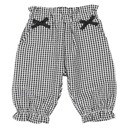 [ベビー]7分丈パンツ　サッカー ブラック