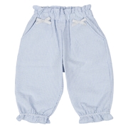 [キッズ]7分丈パンツ　サッカー サックス