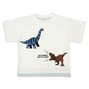 [キッズ]半袖Tシャツ　サガラ刺繍　アイボリー