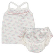 [キッズ]ベビースイムキャミ付きパンツ 花束