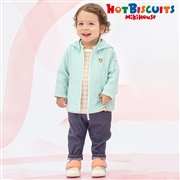 [キッズ] パーカー アイスグリーン[ミキハウス　ホットビスケッツ]