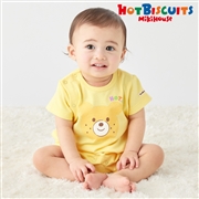 [ベビー] ショートオール イエロー[ミキハウス　ホットビスケッツ]