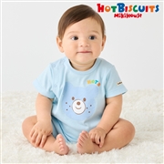 [ベビー] ショートオール ブルー[ミキハウス　ホットビスケッツ]