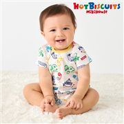 [ベビー] ショートオール ホワイト[ミキハウス　ホットビスケッツ]