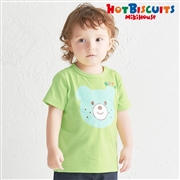 [キッズ] Ｔシャツ ライトグリーン[ミキハウス　ホットビスケッツ]