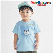 [キッズ] Ｔシャツ ブルー[ミキハウス　ホットビスケッツ]