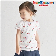 [キッズ] Ｔシャツ ホワイト[ミキハウス　ホットビスケッツ]