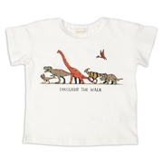 [ベビー]半袖Tシャツ　パネル　オフホワイト