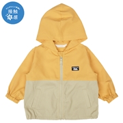 [ベビー]パーカー　接触冷感 カラシ