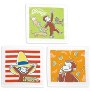 ハンドタオル３Ｐ　おさるのジョージナイスボーダー