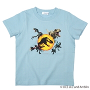 [キッズ]半袖Ｔシャツ　ジュラシックワールド　サックス