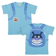 [ベビー]３柄リュック風Ｔシャツ　アンパンマン　ブルー