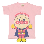 [ベビー]足ブラＴシャツ　アンパンマン　ピンク