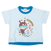 [ベビー]ビッグキャラＴシャツ　アンパンマン　サックス