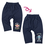[ベビー]どっちも前だよパンツ　アンパンマン　グレー