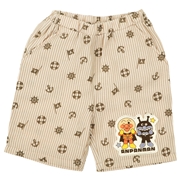 [ベビー]総柄ハーフパンツ　アンパンマン　ベージュ