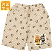 【通販限定】[ベビー]総柄ハーフパンツ　アンパンマン　ベージュ