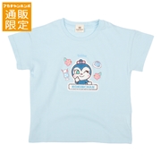 【通販限定】[キッズ]サガラ刺繍Ｔシャツ　アンパンマン　サックス