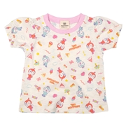 [ベビー]レトロ総柄Ｔシャツ　アンパンマン　アイボリー