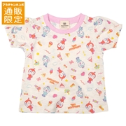 【通販限定】[キッズ]レトロ総柄Ｔシャツ　アンパンマン　アイボリー