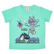 [キッズ]半袖Ｔシャツ　アンパンマン　ペパーミント