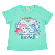 [ベビー]半袖Ｔシャツ　アンパンマン　ペパーミント