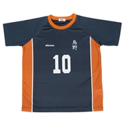 [130~150cm]ユニホーム風Ｔシャツ　ＭＩＫＡＳＡ×ハイキュー　ネイビー