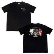[130~150cm]立ち絵柄Ｔシャツ　ＭＩＫＡＳＡ×ハイキュー　ブラック