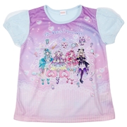 [キッズ]パネルＴシャツ　プリキュア サックス