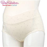 ショーツ産後も使える仕様　ラクラク　ハート柄　グレー